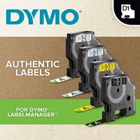 Labeltape DYMO D1 1978367 Vinyl Tapekleur: Oranje Tekstkleur:Zwart 12 mm 3 m - thumbnail