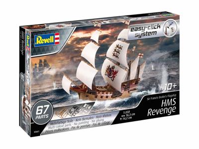 Otto Simon Revell hms revenge sir francis drake's vlaggenschip, easy click system inclusief verf en penseel