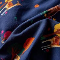 Kinderrokje dierenprint 92 marineblauw - thumbnail