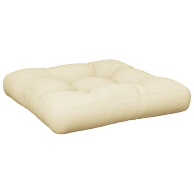 VidaXL Palletkussen 60x61,5x10 cm stof crèmekleurig VidaXL Palletkussen 60x61,5x10 cm stof crèmekleurig