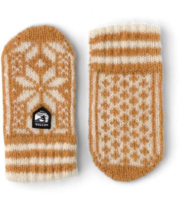 Hestra Kids' Nordic Want Kinderen Mustard / Offwhite 2