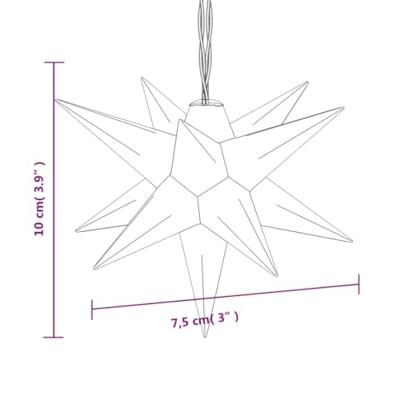VidaXL Kerstlamp 10 led&apos;s 10 cm geel