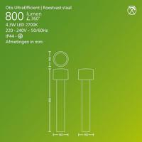 Philips LED 929004141101 Otis Staande LED-buitenlamp LED 4.3 W RVS - thumbnail