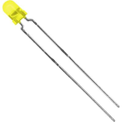 Vishay TLHY4400 Bedrade LED Geel Rond 3 mm 10 mcd 60 ° 30 mA 2.4 V