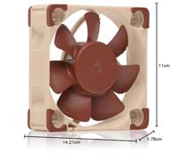 Noctua nf-a4x10 24v pwm case fan (bruin, 40 x 40 x 10 mm) - thumbnail