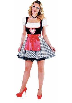 Dirndl zwart/rood Dirndl zwart/rood