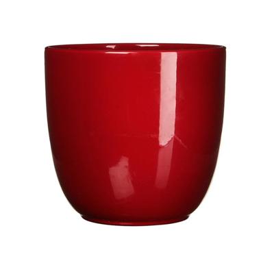 Bloempot Pot rond es/9 tusca 9 x 10 cm d.rood Mica - Mica decorations