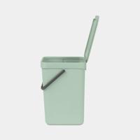 Brabantia Sort & Go afvalemmer 12 liter jade green - thumbnail