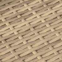 5-delige Loungeset met kussens poly rattan beige - thumbnail