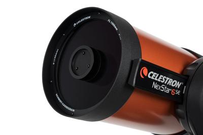 Celestron 11068 NexStar 6SE Geautomatiseerde Schmidt-Cassegrain-telescoop met volledig automatische montering, SkyAlign-technologie en XLT-coating, Zwart/oranje