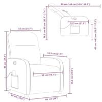 Massagestoel verstelbaar stof donkergroen - thumbnail