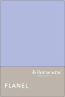 Romanette Romanette flanel laken licht blauw 150x260 - thumbnail