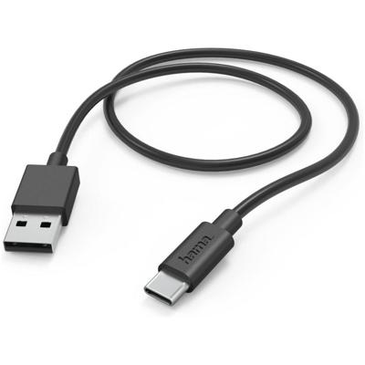 Hama Oplaadkabel USB-A naar USB-C, 1 meter Telefonie accessoire Zwart Hama Oplaadkabel USB-A naar USB-C, 1 meter Telefonie accessoire Zwart