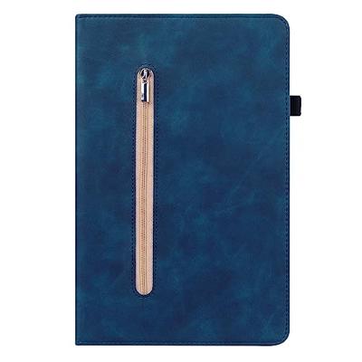 Lunso - Lenovo Tab M9 (9 inch) - Luxe Bookcase hoes - Donkerblauw