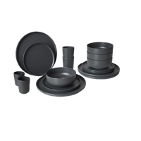 Bo-camp Industrial Patom 100% Melamine 16 Delig Servies - thumbnail
