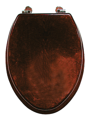 Badstuber Art toiletzitting mdf donkerbruin Badstuber Art toiletzitting mdf donkerbruin