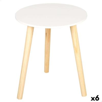Bijzettafel Max Home Wit 35 x 40 x 35 cm (6 Stuks)