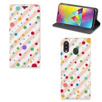 Samsung Galaxy M20 | Hoesje met Magneet | Dots - thumbnail