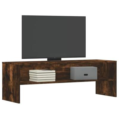 Tv-meubel 120x40x40 cm bewerkt hout gerookt eikenkleurig Tv-meubel 120x40x40 cm bewerkt hout gerookt eikenkleurig