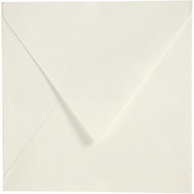 Creativ Company Enveloppen, afmeting envelop 16x16 cm, 120 gr, off-white, 50 stuk/ 1 doos