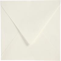 Creativ Company Enveloppen, afmeting envelop 16x16 cm, 120 gr, off-white, 50 stuk/ 1 doos - thumbnail