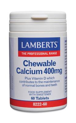 Lamberts Calcium 400mg + Vitamine D Kauwtabletten
