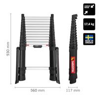 Telesteps Prime Line Telescoopladder 4,1m met stabilizer - 72241-781 - thumbnail