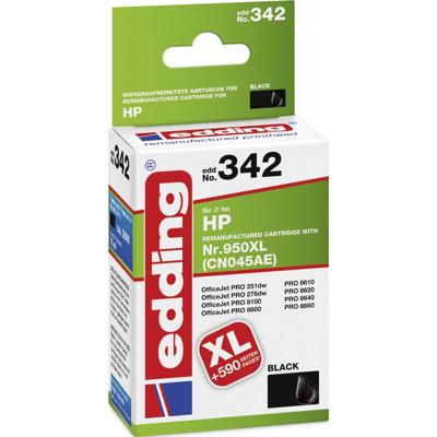 Edding Inktcartridge vervangt HP 950XL, CN045AE Compatibel Zwart EDD-342 EDD-342 Edding Inktcartridge vervangt HP 950XL, CN045AE Compatibel Zwart EDD-342 EDD-342