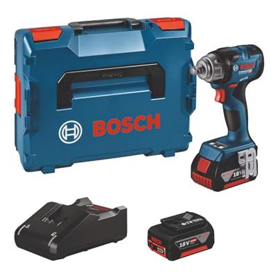 Bosch Blauw gds 18v-330 hc accu slagmoeraanzetter | 330 nm | 2 x 5,0 ah accu + oplader | in l-boxx - 06019l5003