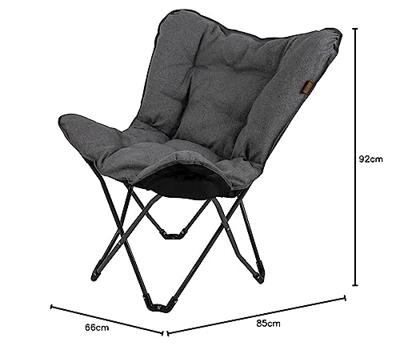 Bo-Camp Urban Outdoor Grainger vlinderstoel - Antraciet