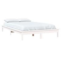 Bedframe massief grenenhout wit 140x200 cm - thumbnail