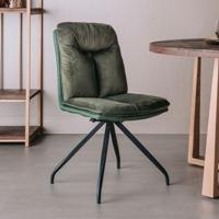 Tower Living Eetkamerstoel 'Rota', kleur Groen - thumbnail