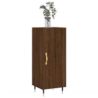 Dressoir 34,5x34x90 cm bewerkt hout bruineikenkleurig - thumbnail