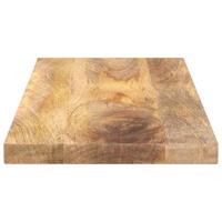 Tafelblad rechthoekig 90x40x2,5 cm massief mangohout - thumbnail
