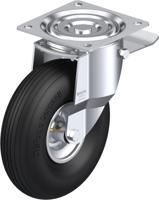 Blickle L-P 261R-ST Zwenkwiel met rem Wieldiameter: 260 mm Draagvermogen (max.): 150 kg 1 stuk(s) - thumbnail