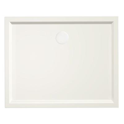 Douchebak Xenz Mariana | 100x80x4 cm | Incl.Afvoersifon-Chroom | Acryl | Rechthoekig | Pergamon glans