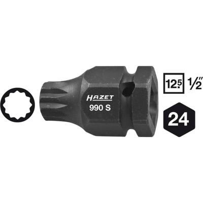 Hazet 990S-14 Veeltand (XZN) Kracht-dopsleutelinzet 14 mm 1/2 (12.5 mm)