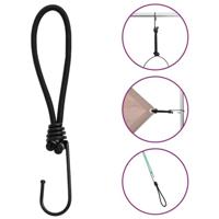 VidaXL Spanelastiek met haken 50 st 17 cm - thumbnail
