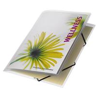 Elastomap Oxford Polyvision A4 met insteektas 3 kleppen PP transparant | 12 stuks - thumbnail