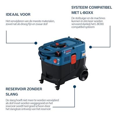Bosch Blauw GAS 400 A (NL+LUX) Stofzuiger | In Doos - 06019M0020 - thumbnail