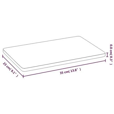 VidaXL Ontbijtborden 6 st 35x23x0,8 cm bamboe