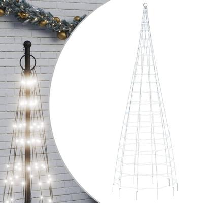 VidaXL Led-kerstboom aan vlaggenmast 550 leds koud wit 300 cm VidaXL Led-kerstboom aan vlaggenmast 550 leds koud wit 300 cm