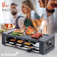 Korona 45070 Gourmetstel 8 pannen Zwart, Zilver - thumbnail