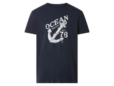 esmara Men Heren T-shirt (Marineblauw, L)
