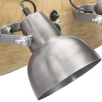 VidaXL Wandlamp industrieel e27 68x23 cm mangohout zilverkleurig - thumbnail