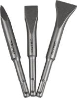 Rotec 3 dlge SDS+beitelset 140 lang, punt, plat 20mm, spade 30mm - 2150100 - thumbnail