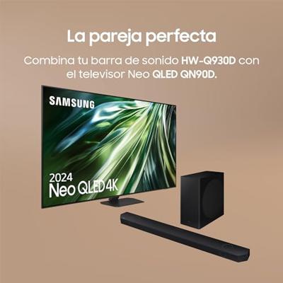 SAMSUNG Soundbar HW-Q930D/ZF 2024 - Dolby Atmos Wireless, Q-Symphony, 9.1.4 kanalen, SpaceFit Sound Pro en compatibel met spraakassistenten