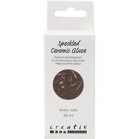 Creativ Company Gespikkeld keramiekglazuur, 999-1060 °c, dekkend, rusty nails, 60 ml/ 1 fles - thumbnail