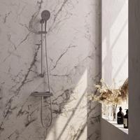 BRAUER Stripe Opbouw Douche Thermostaatkraan - SET 02 - glijstang - 3-standen handdouche - doucheslang - RVS-kleurig geborsteld PVD 5-NG-346 - thumbnail