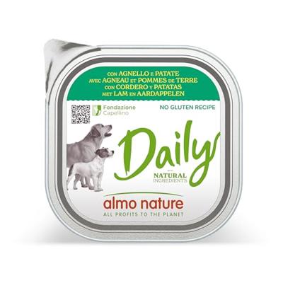 Almo Nature Daily met rund en aardappelen natvoer hond 18 x 300 g